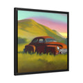 RUSTED - Matte Canvas, Black Frame