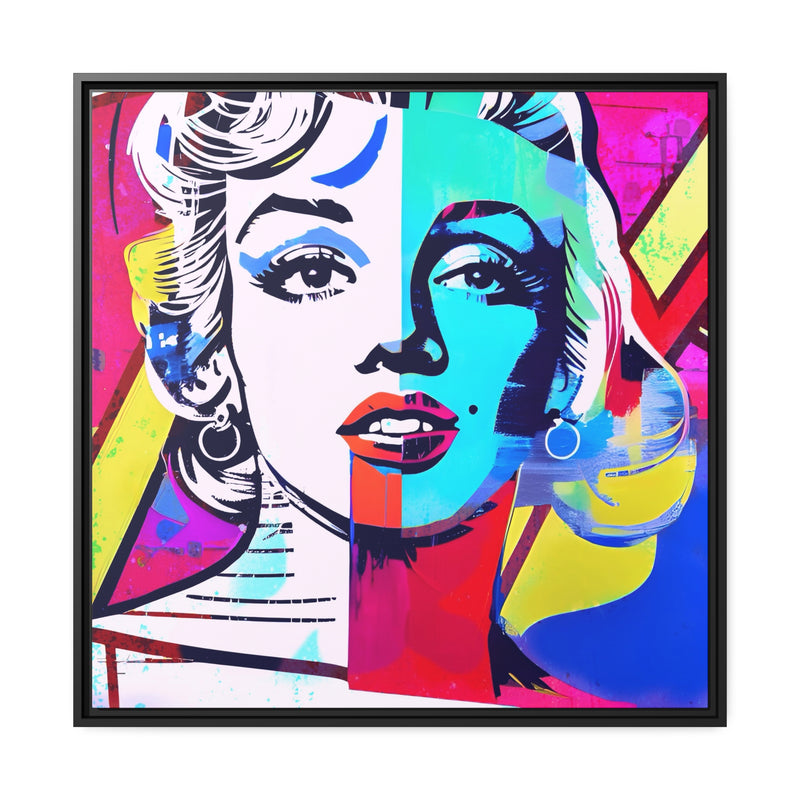 MARILYN - Matte Canvas, Black Frame