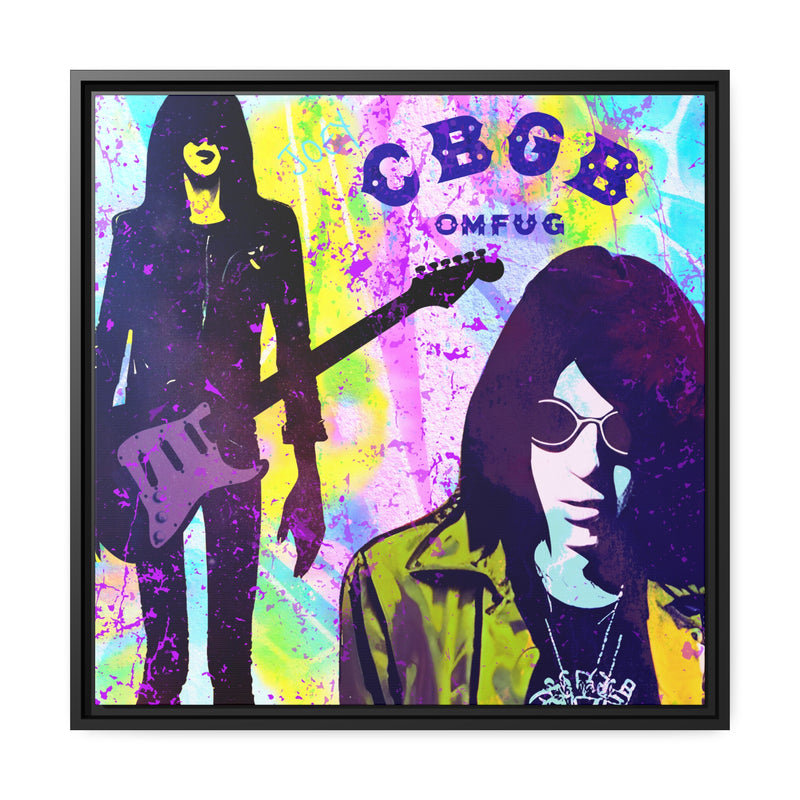 Joey Ramone - Matte Canvas, Black Frame