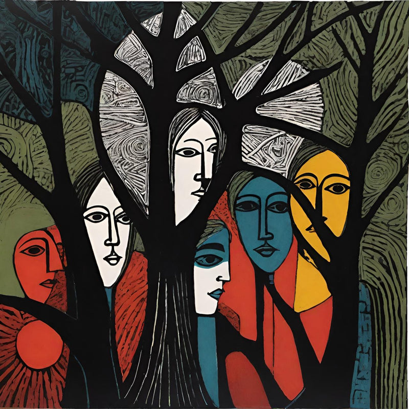 TREE PEOPLE- Digital Art Image Download