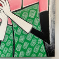 Photo of a Contemporary figurative Artwork Painting of women with iPhone  by Forlenza in Woodstock, New York, ARTWORK painting, acrylic on canvas by Dan Forlenza in Woodstock, New York