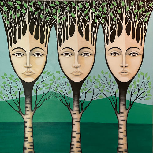 THE TREE GRACES - Acrylic on Canvas Original Painting