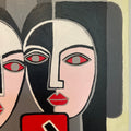 Filtered Faces - Acrylic on Canvas - 18” x 24"