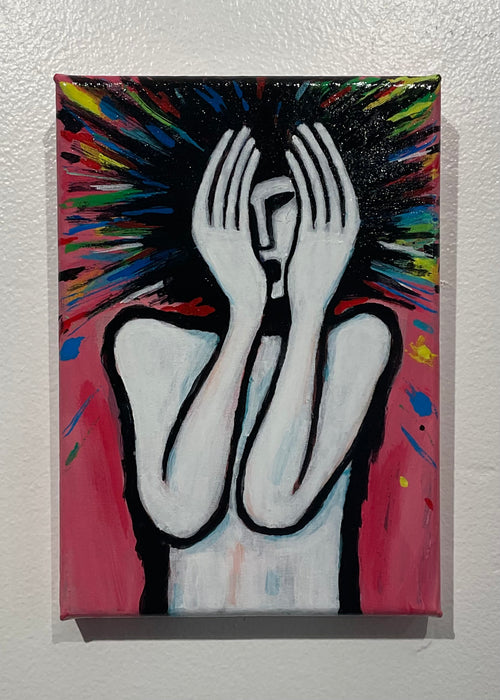 2024! OMG! - Acrylic on Canvas - 5"x7"