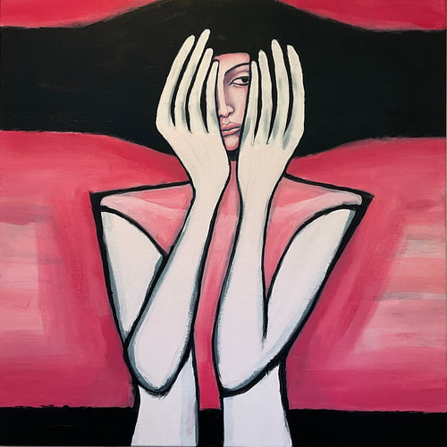 I CAN'T LOOK - Acrylic on Canvas Original Painting